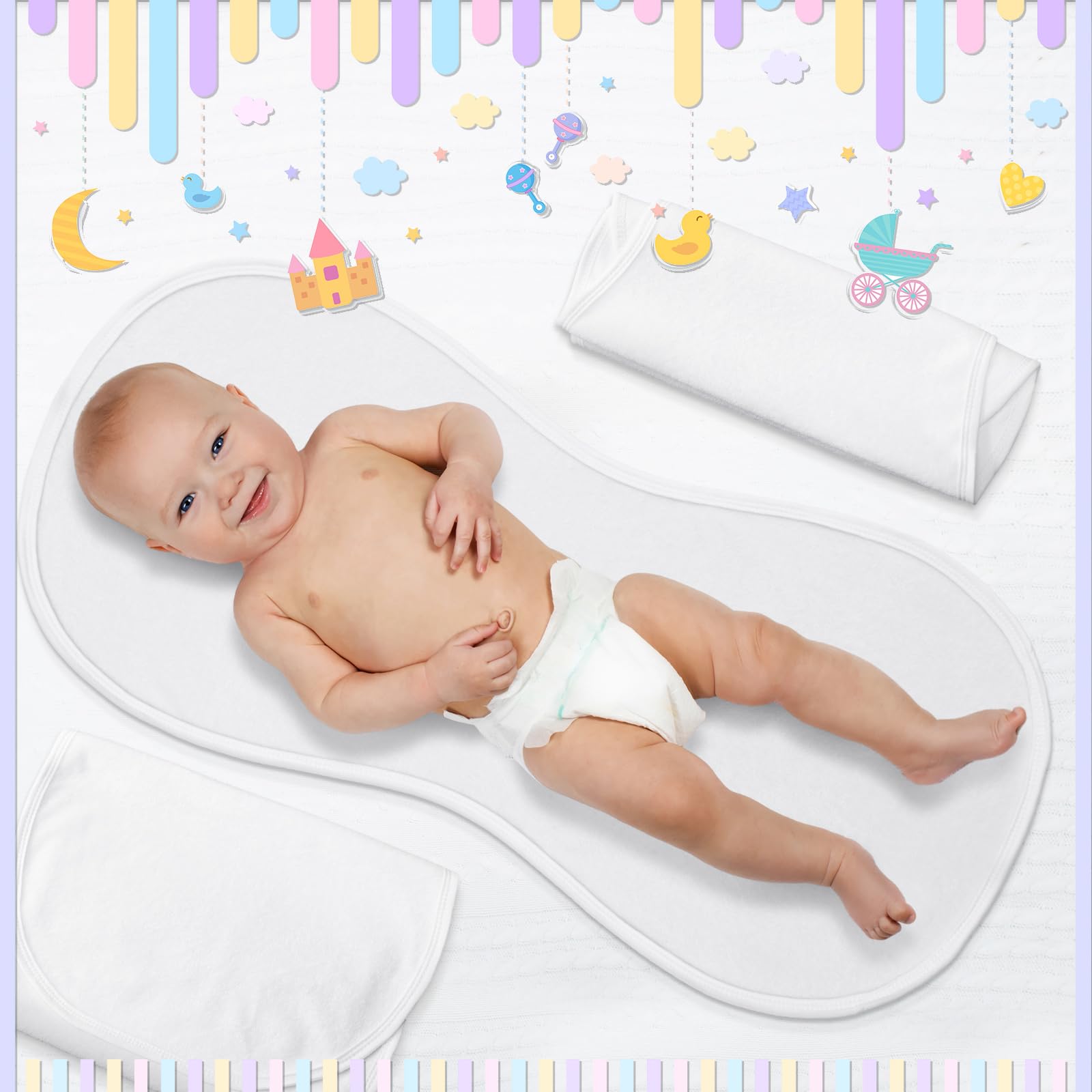 Timgle soft cloth changing pad liner offers gentle comfort during diaper changes