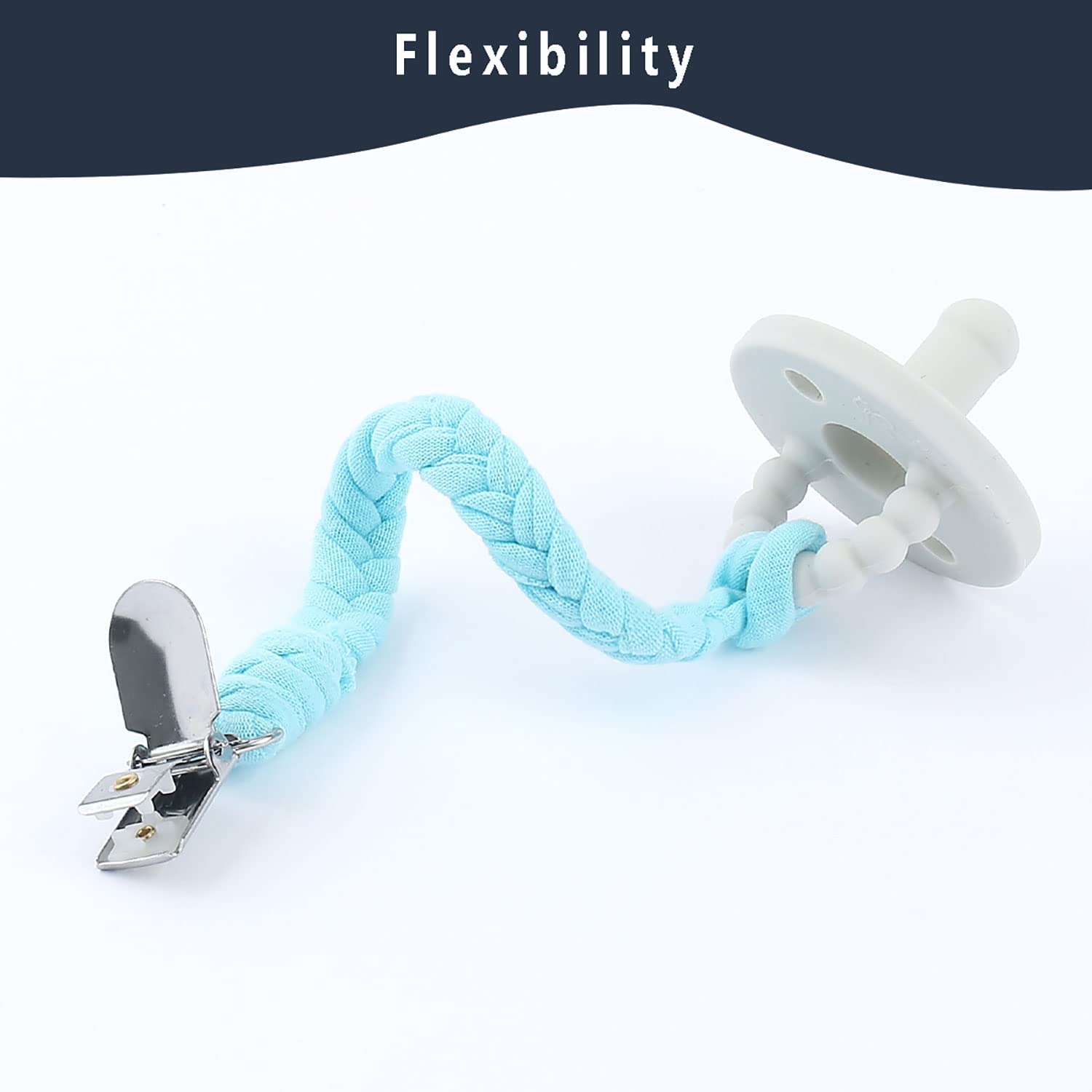 TIMPHO pacifier clip durable cotton materials withstands everyday play