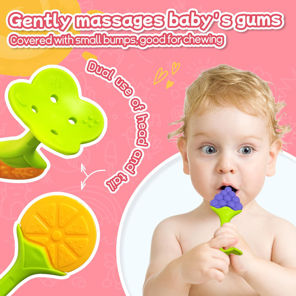 Tinabless anti-dropping feature helps keep the teether within reach