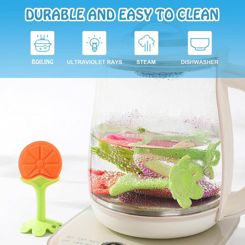 Tinabless teething keys freezer-friendly design provides cooling relief during teething moments.