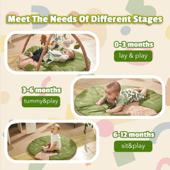 TINITIGIES Jungle animal toys attachment set supports hand-eye coordination and curiosity.