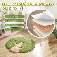 TINITIGIES Baby Play Gym Mat non-slip bottom keeps infants safe during floor play.