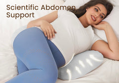 Tinkerz pregnancy-pillow-adjustable-width demonstrates customizable fit with hook-and-loop fasteners