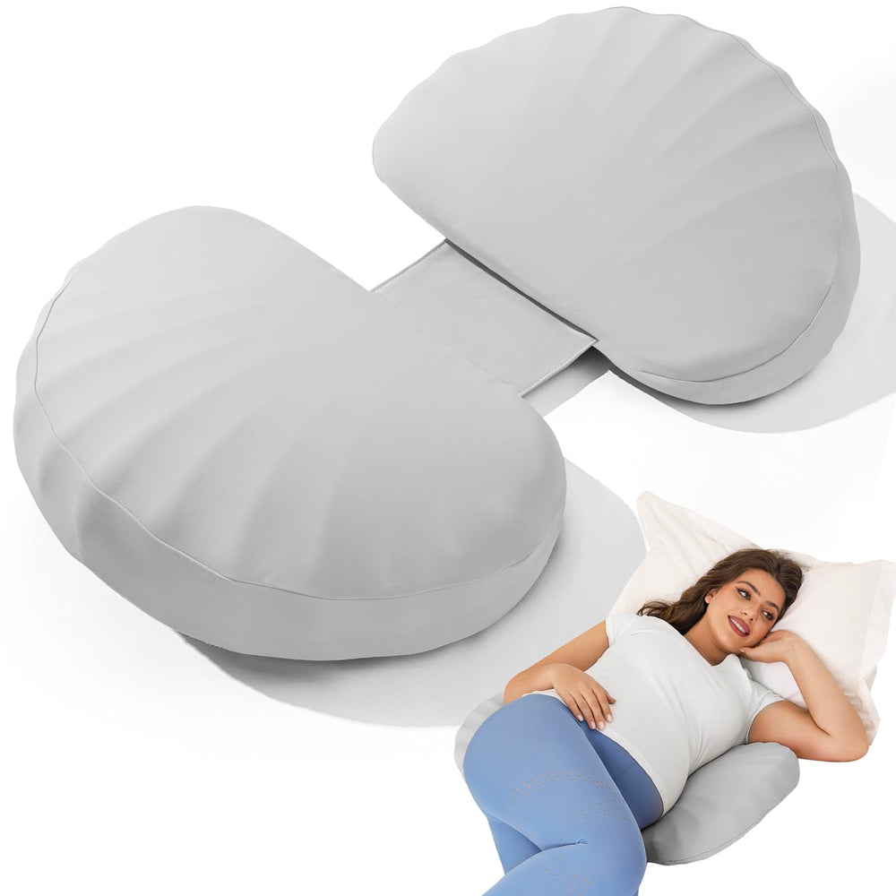 Tinkerz pregnancy pillow memory foam contours to your body for steady side-sleep support