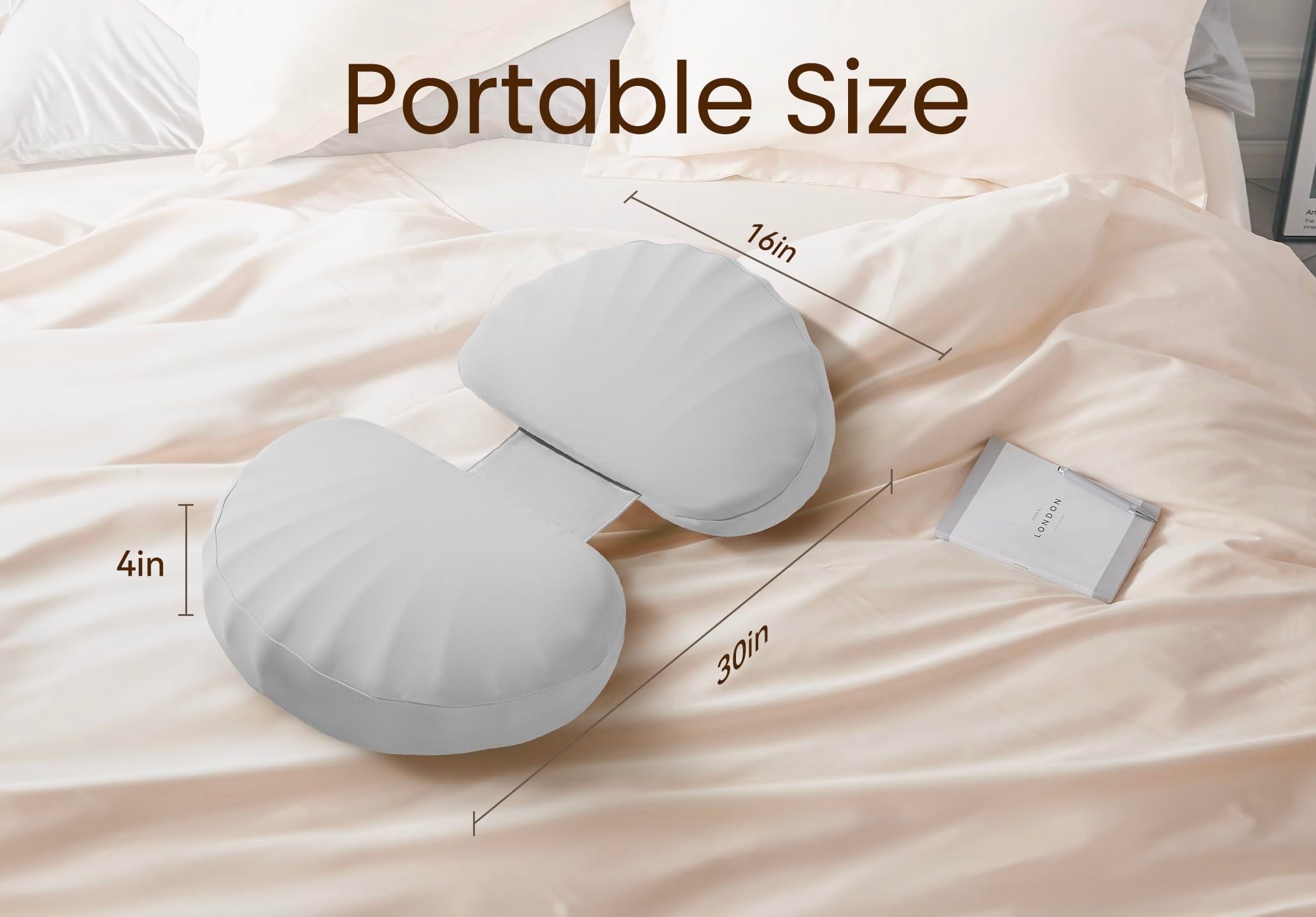 Tinkerz pregnancy-pillow-travel-portable captures on-the-go comfort in a compact size