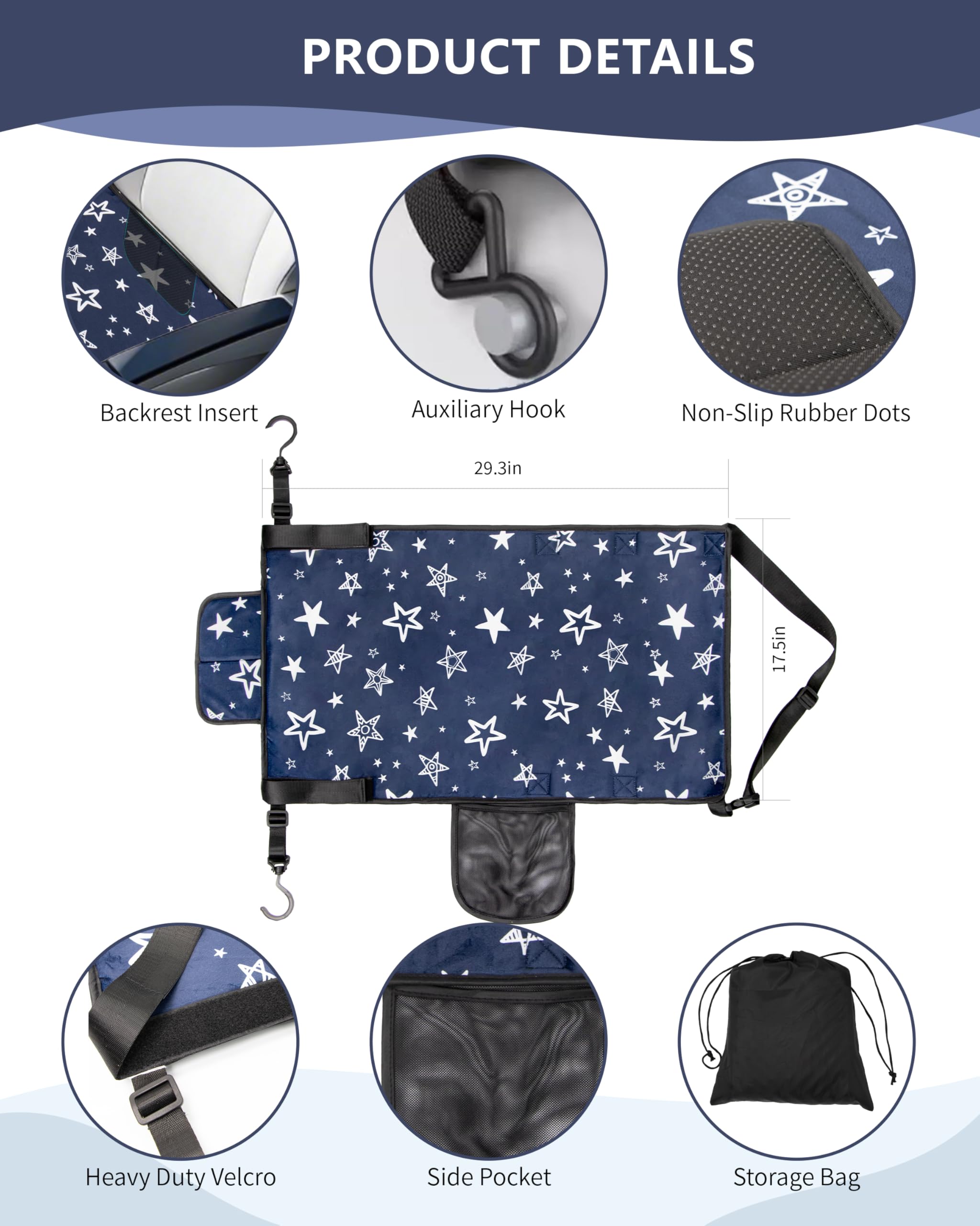 TinlyFinly anti-slip pad detail demonstrating safe placement and reduced slipping during flight.