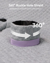 TinlyFinly car seat protector provides wide coverage for car seats and stroller seats.