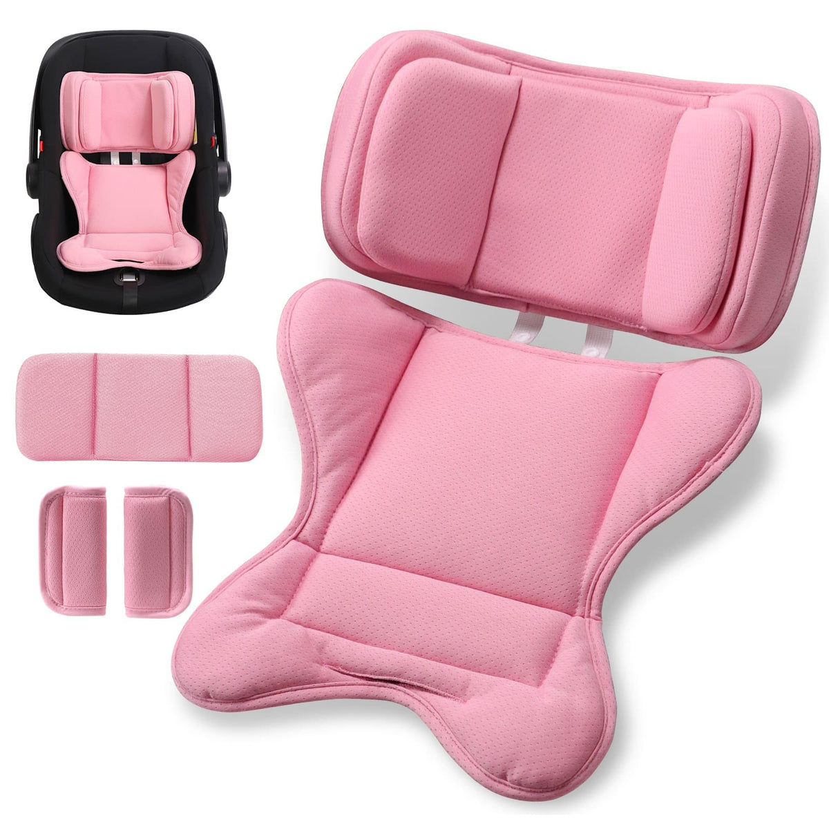 TinlyFinly infant insert softness upgrade creates a cozy ride for newborns.
