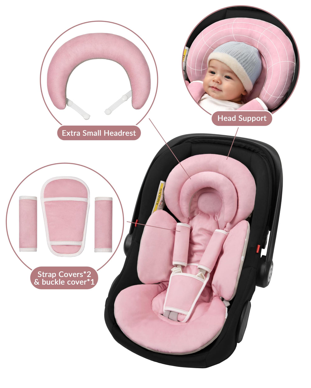 TinlyFinly size 25.8 by 15.6 inches supports head and body securely