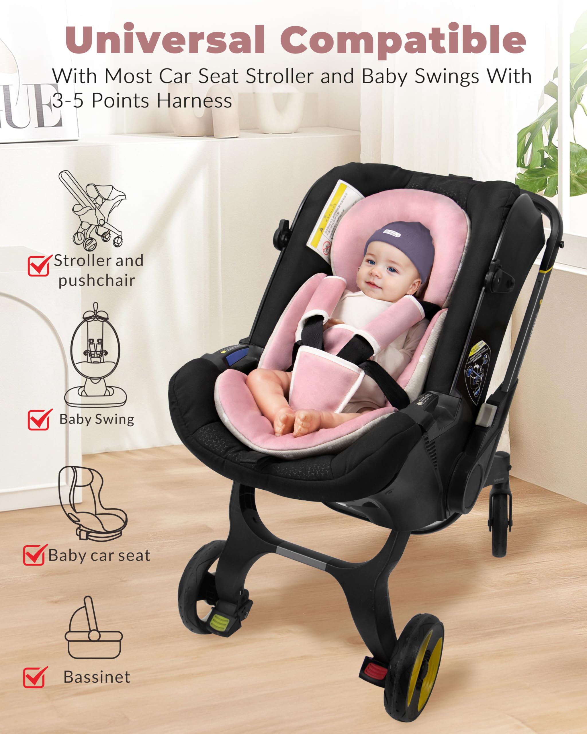 TinlyFinly reversible fabric side offers winter plush warmth and summer breathability