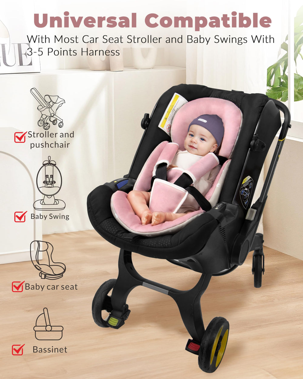 TinlyFinly reversible fabric side offers winter plush warmth and summer breathability