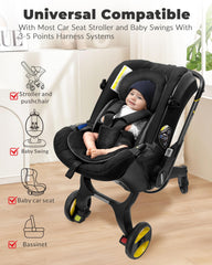 TinlyFinly strap covers protect tiny shoulders and soothe skin during stroller sessions.