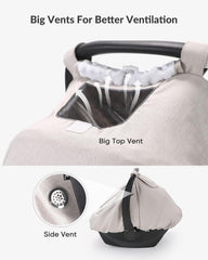 TinlyFinly universal-fit design stays secure with elastic edges and fastenings during travel.