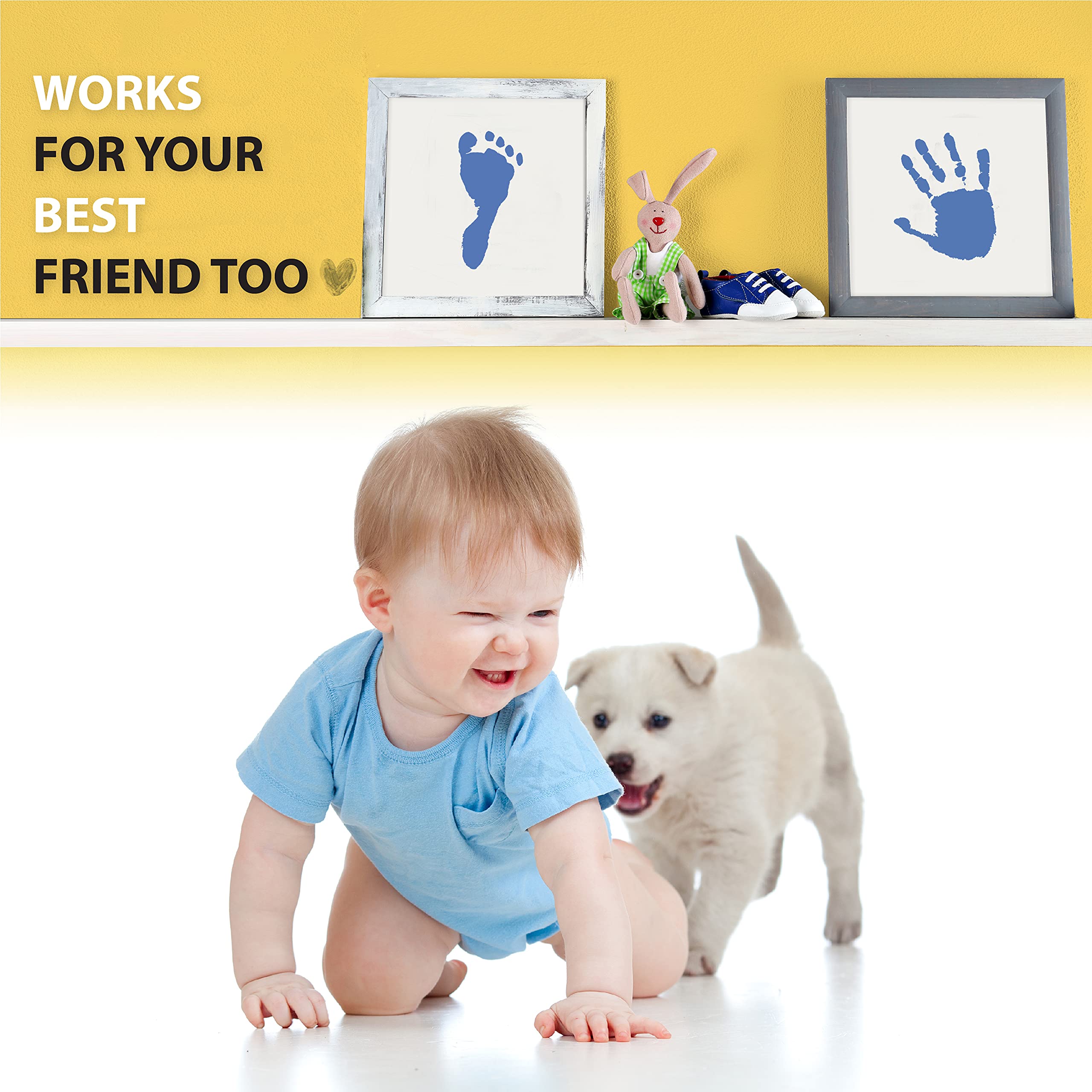 Tiny Gifts large Clean Touch baby footprint captures precious memories for baby books
