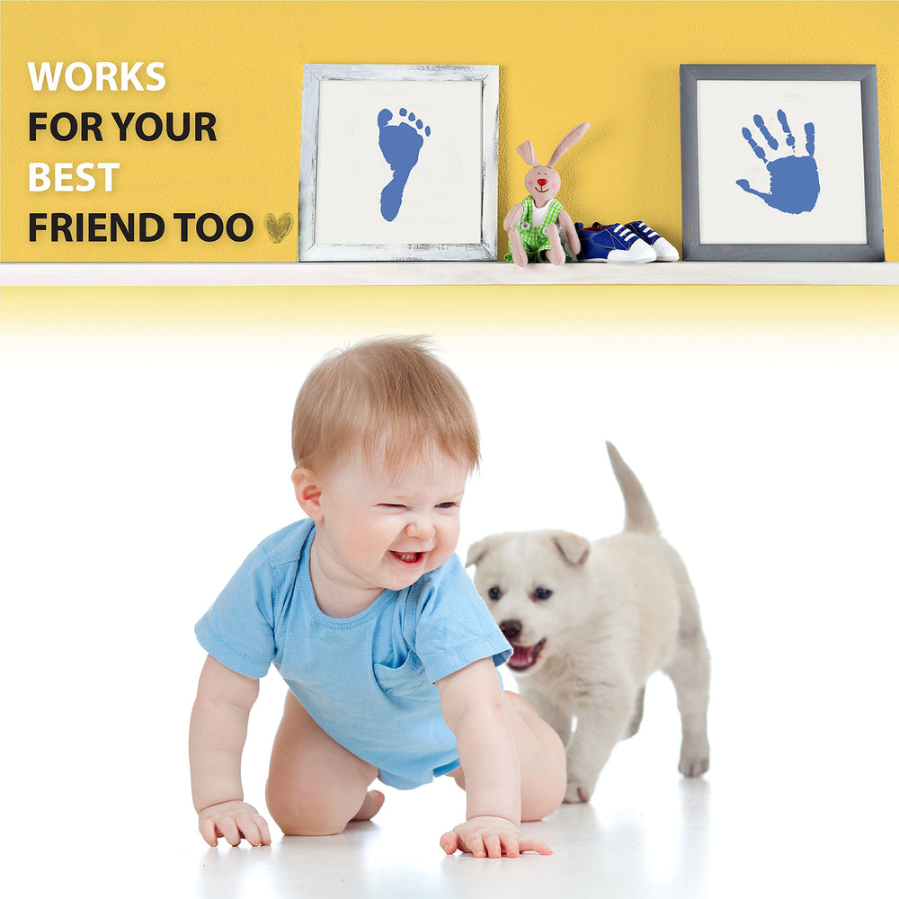 Tiny Gifts large Clean Touch baby footprint captures precious memories for baby books