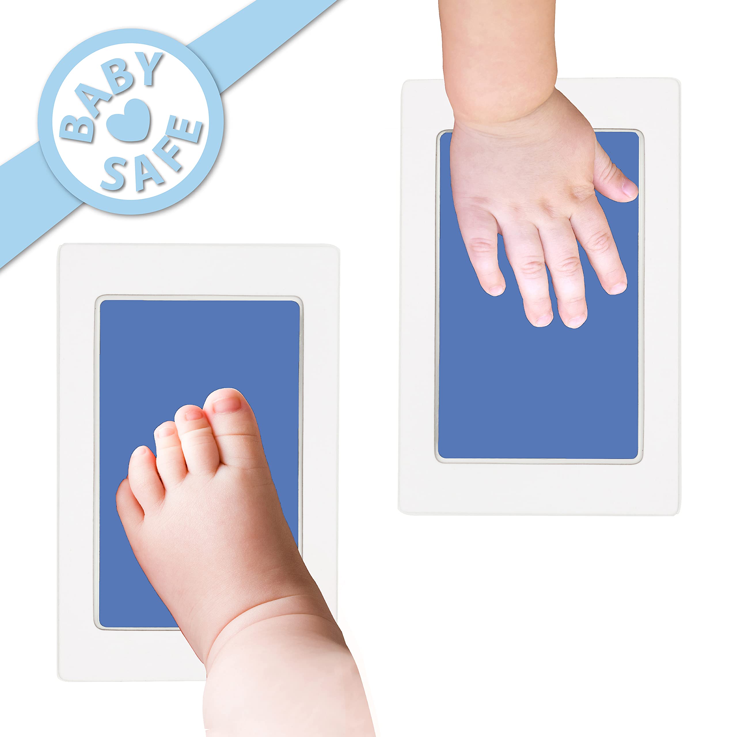 Tiny Gifts large Clean Touch blue-in-use ink pad creates family memories