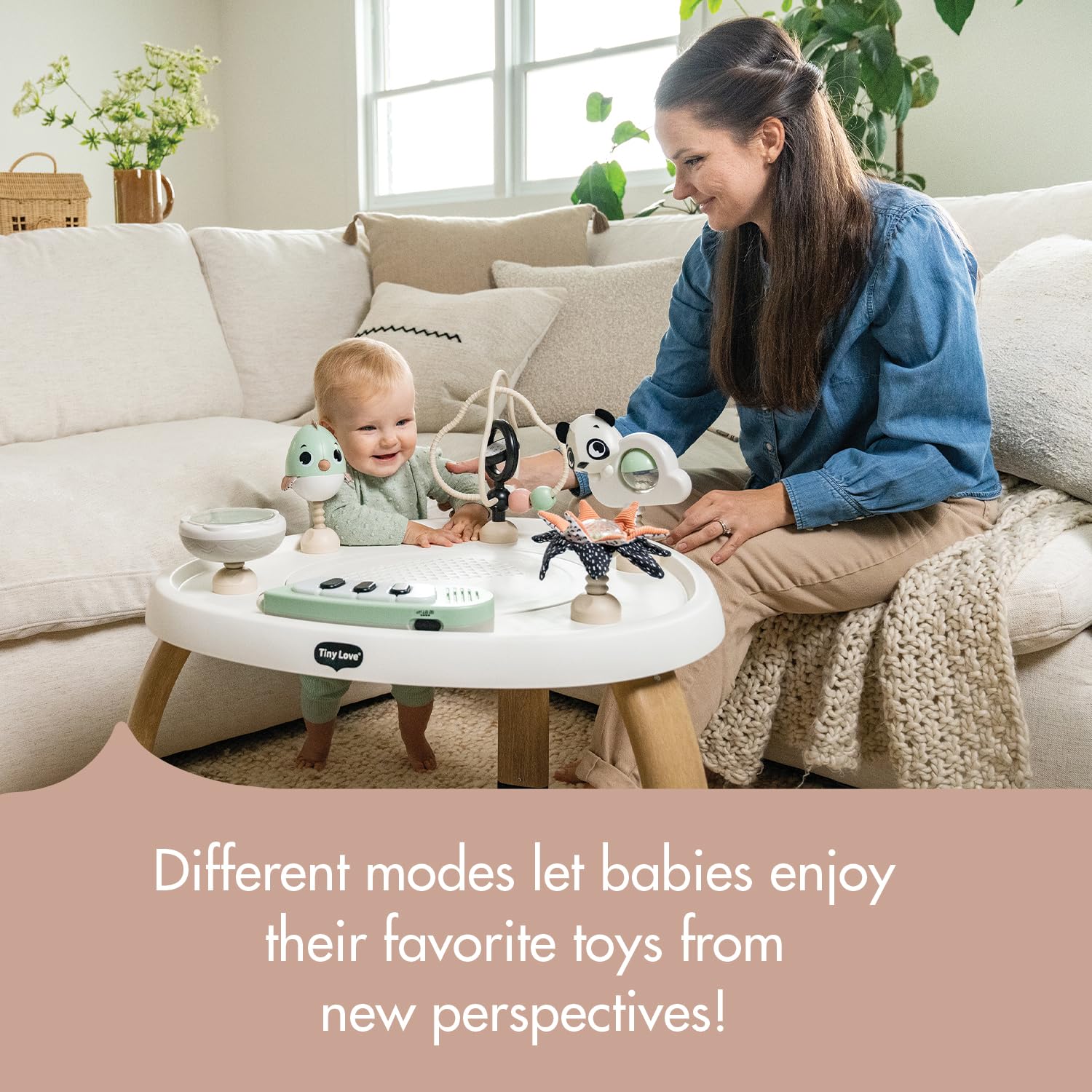 Tiny Love bead maze with rotating mirror sparks cognitive tracking and fine motor play