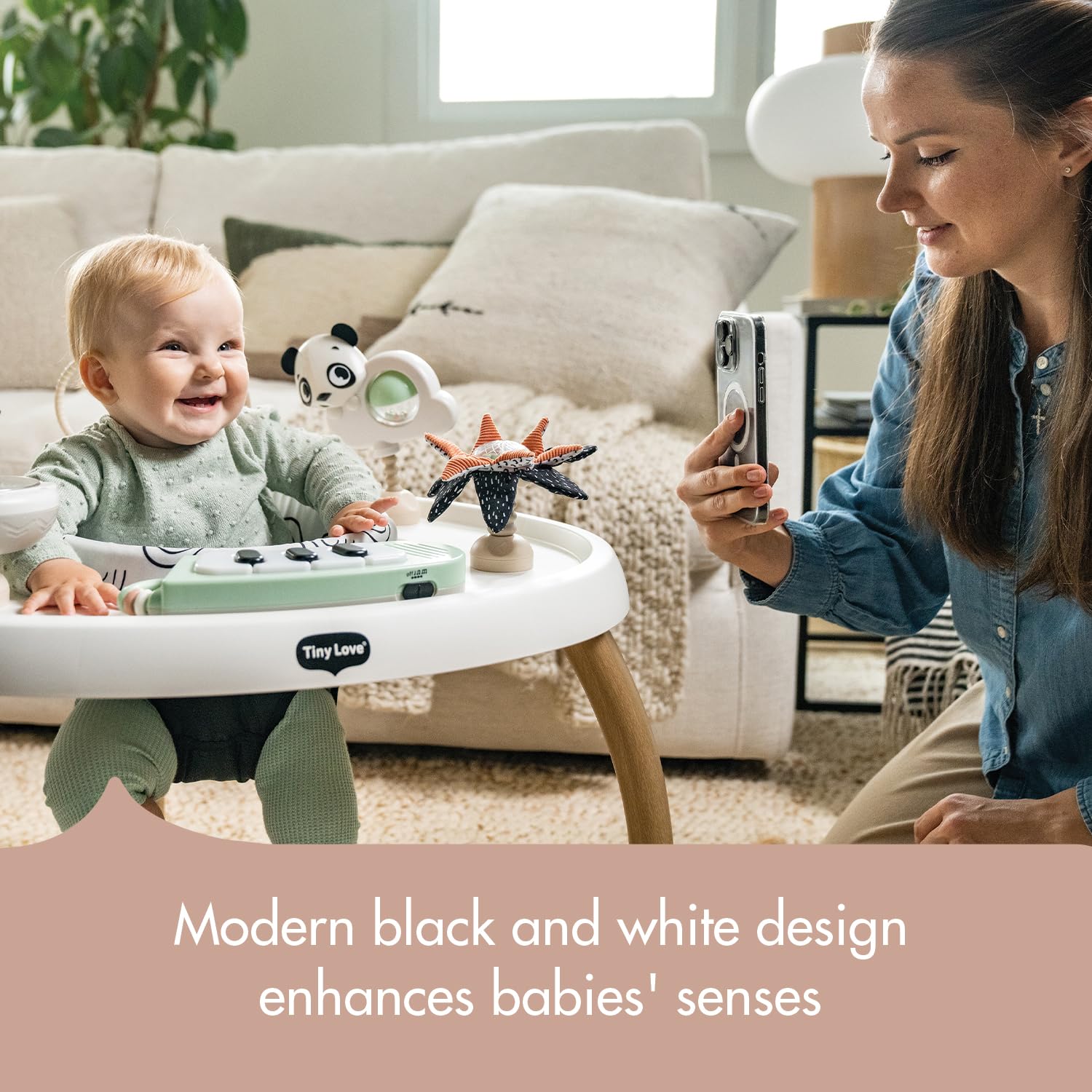 Tiny Love panda rattle Elizabeth provides engaging visual cues for babies