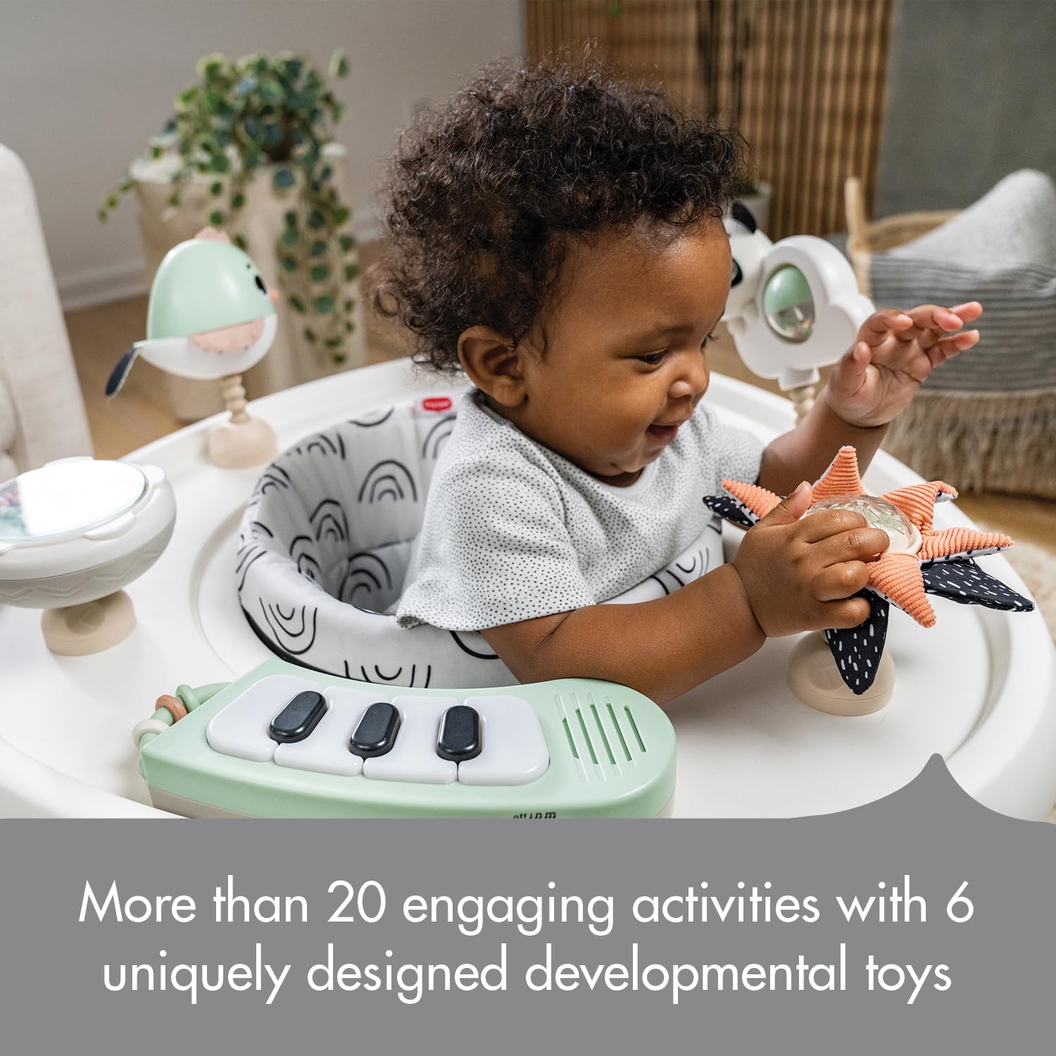 Tiny Love toddler activity table provides a new play perspective as mobility increases