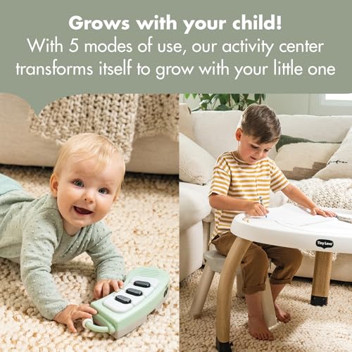 Tiny Love tummy-time piano detachable toy enhances floor-time engagement with music