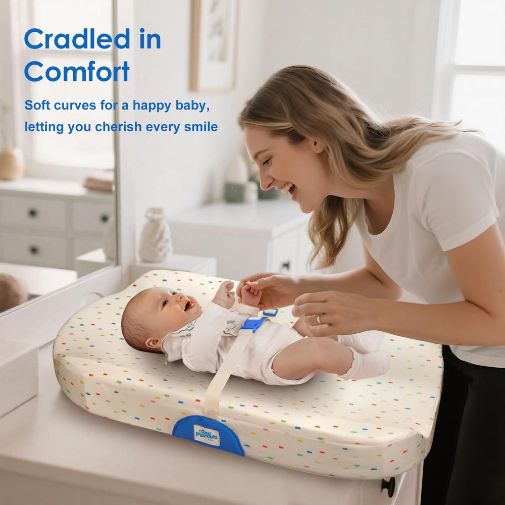 Tiny Marvels changing pad with lifetime warranty for long-term reassurance