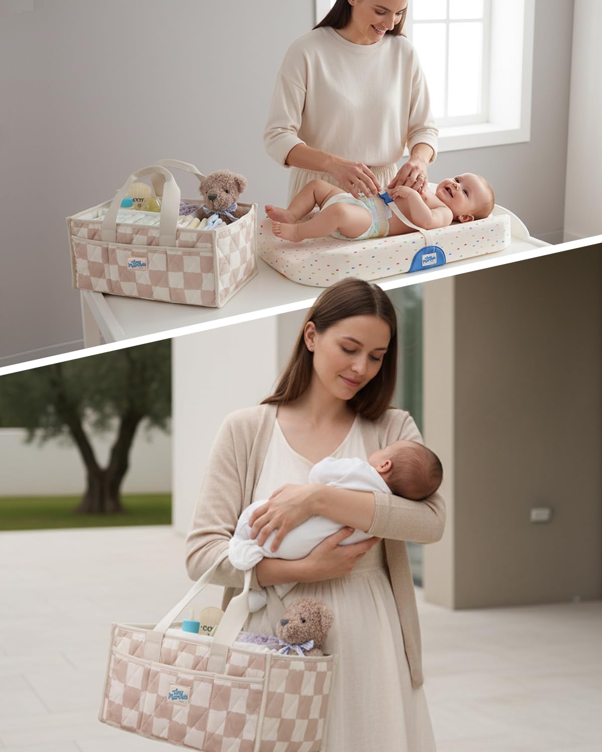 Tiny Marvels gift-ready caddy idea for baby showers and registries.
