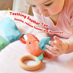 Tiny Marvels flower-mirror tummy-time panel encouraging visual focus and exploration