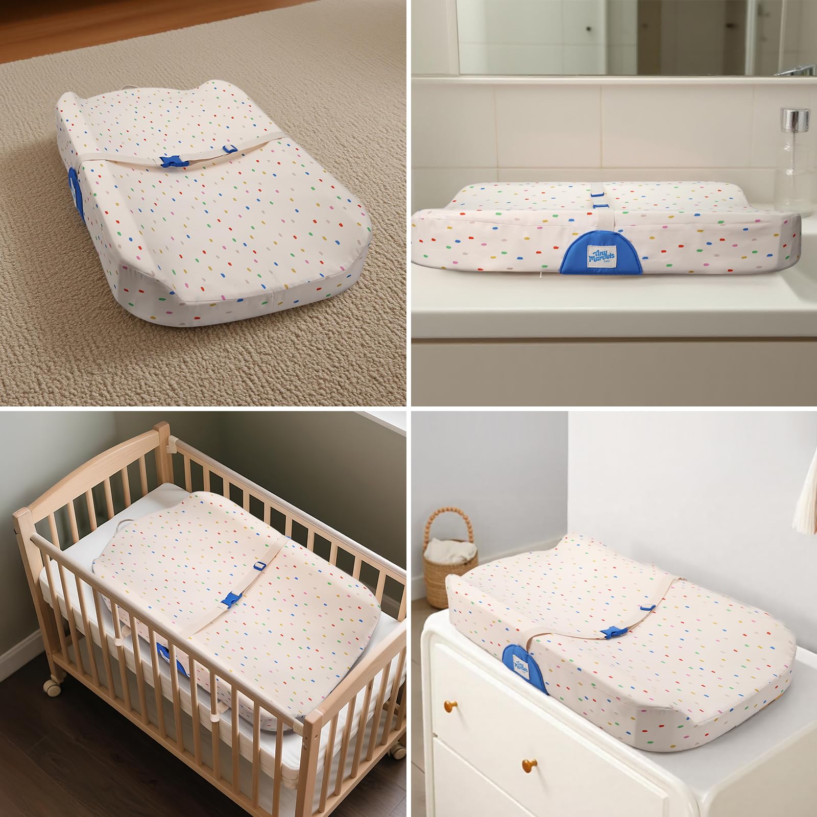 Tiny Marvels nursery upgrade with soft peachy fabric for cozy feel