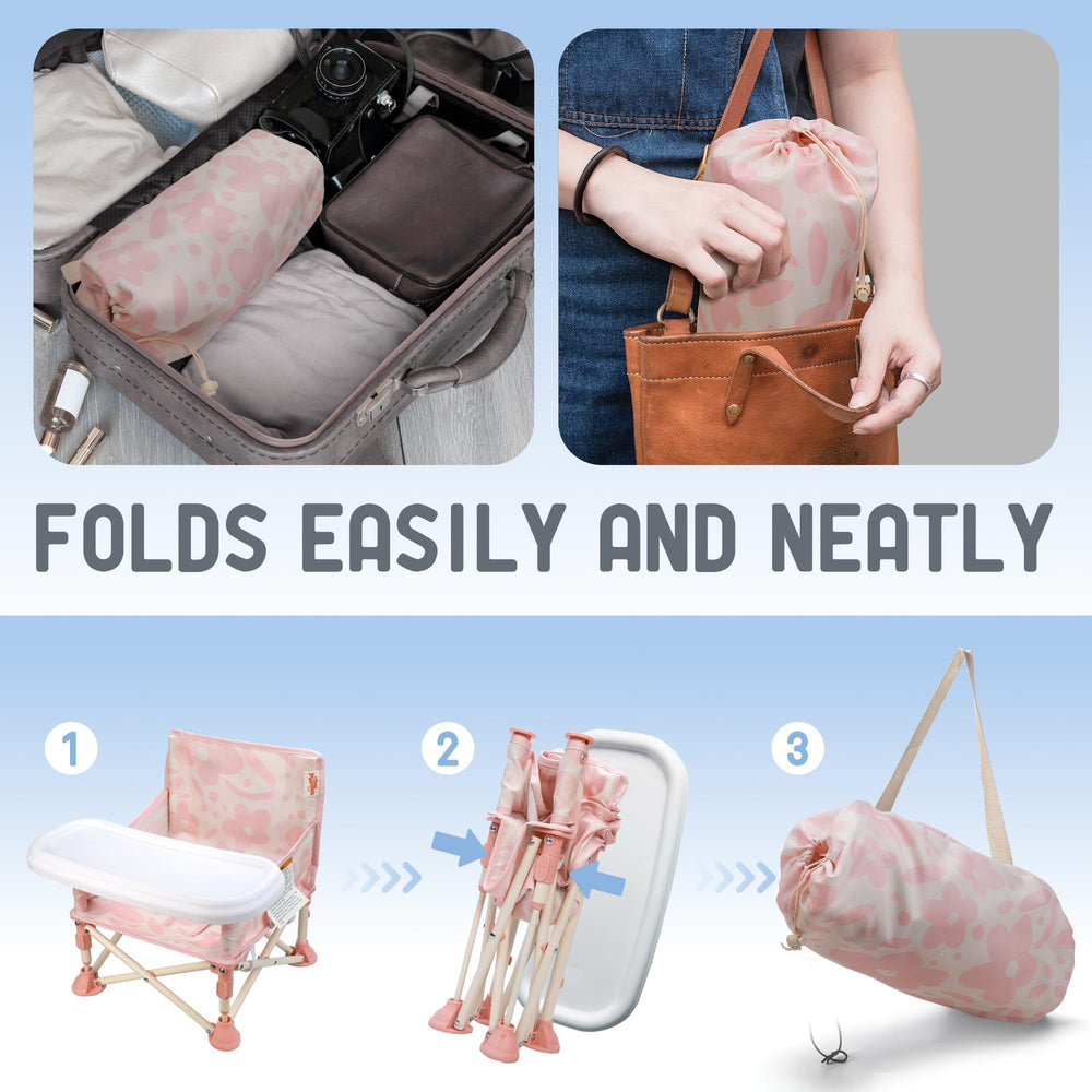 Tiny Marvels durable 600D Oxford fabric provides cozy seating