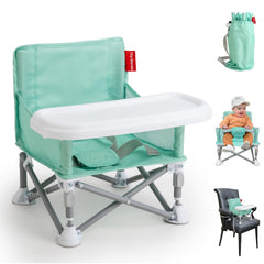 Tiny Marvels portable 3-in-1 chair folded for easy travel and storage.