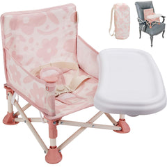 Tiny Marvels portable 3-in-1 baby chair folded for easy travel and storage
