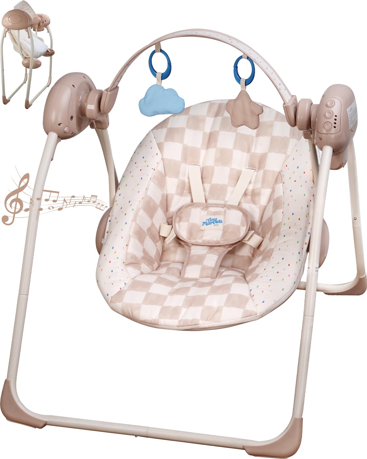 Tiny Marvels portable swing folded compact for easy storage and travel