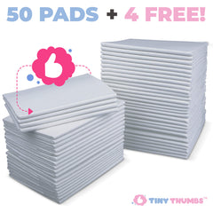 Tiny Thumbs four-layer pad with soft top layer and absorbent core for reliable protection.