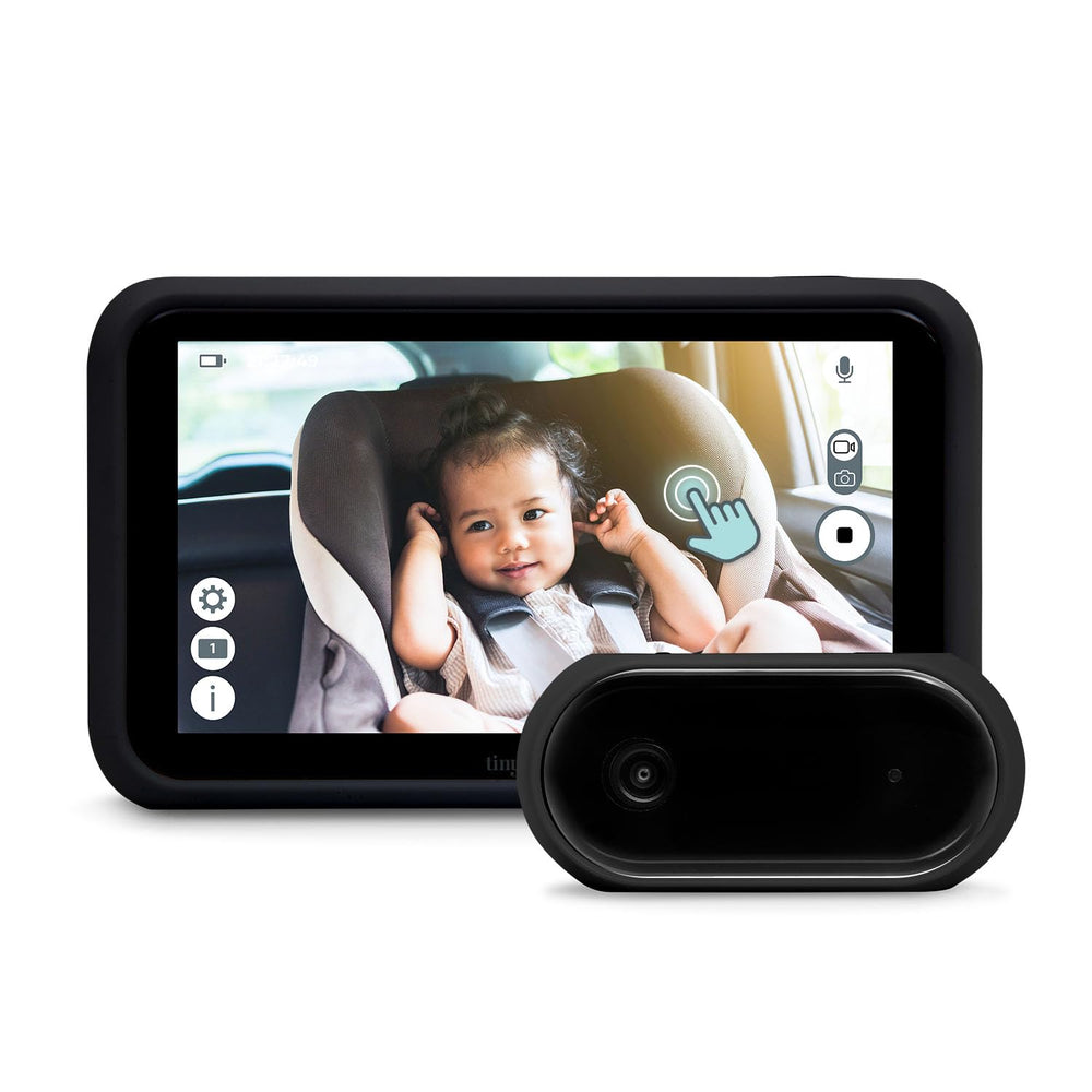Tiny Traveler 5in HD touch screen monitor front view for travel viewing.
