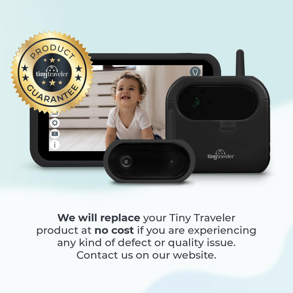 Tiny Traveler night vision and night light support safe night monitoring
