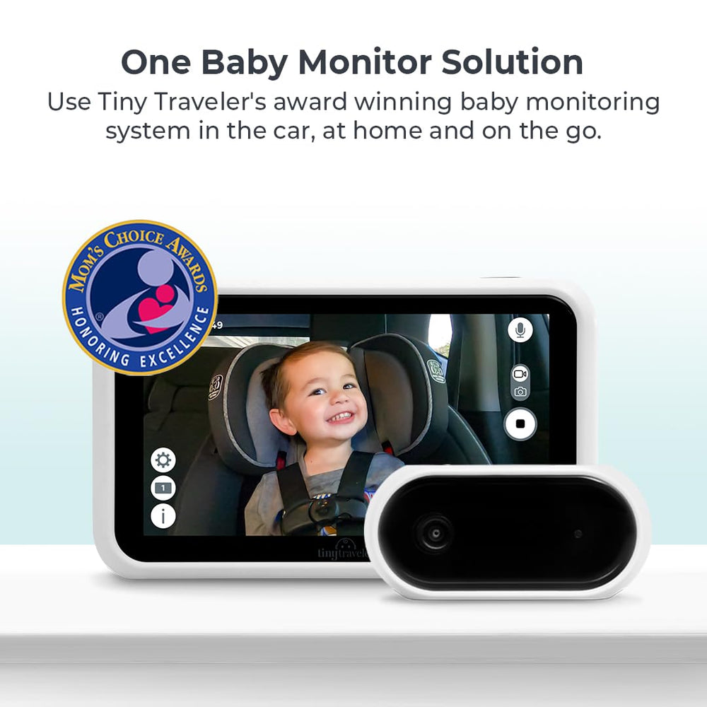 Tiny Traveler beeps when you exit the car to prevent leaving baby behind