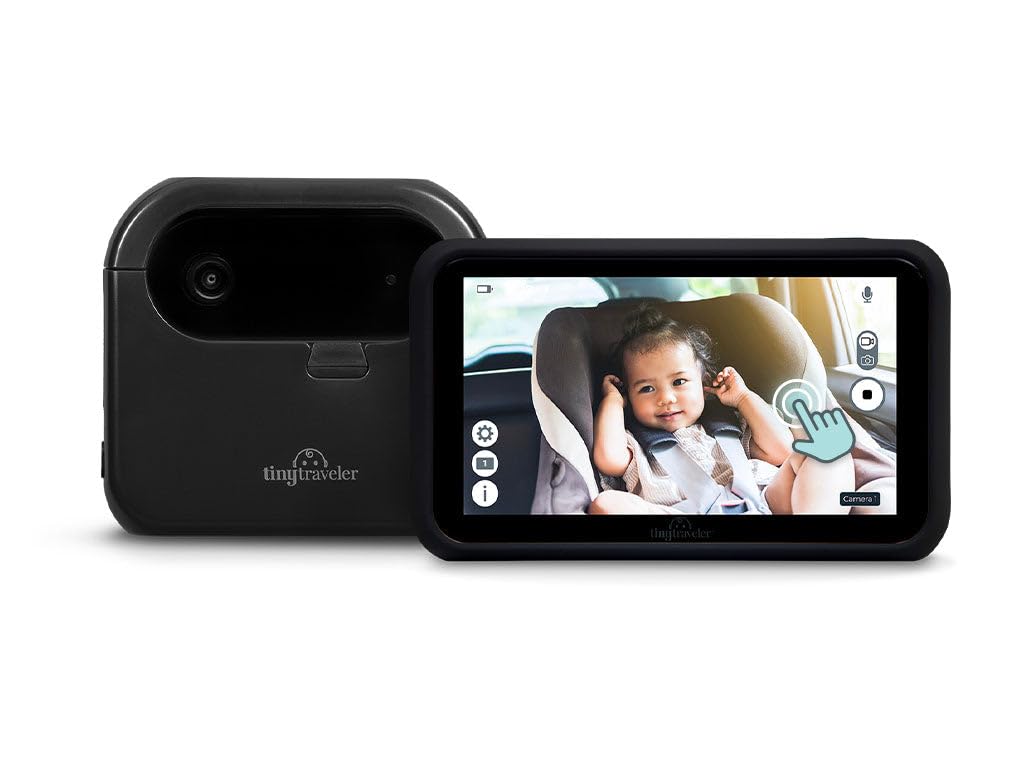 Tiny Traveler TT002PBB monitor with built‑in power bank for cord-free travel monitoring.