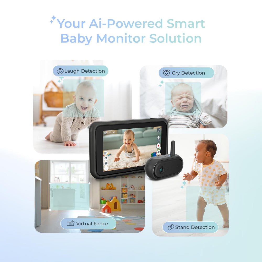 Tiny Traveler TT006B cry-detection view shows AI alerts to help caregivers respond quickly.