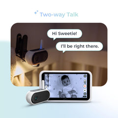 Tiny Traveler TT006W two-way talk and lullabies soothe baby remotely.