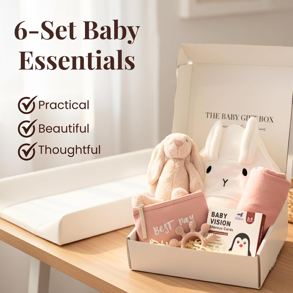 Tiny Treasures newborn gift basket swaddle featuring a 47x47-inch muslin for versatile swaddling.