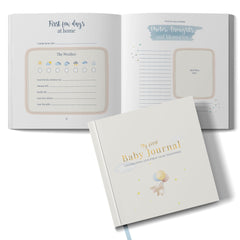 Tiny Trees Baby Memory Book cover with gold foil, a premium keepsake for baby milestones.