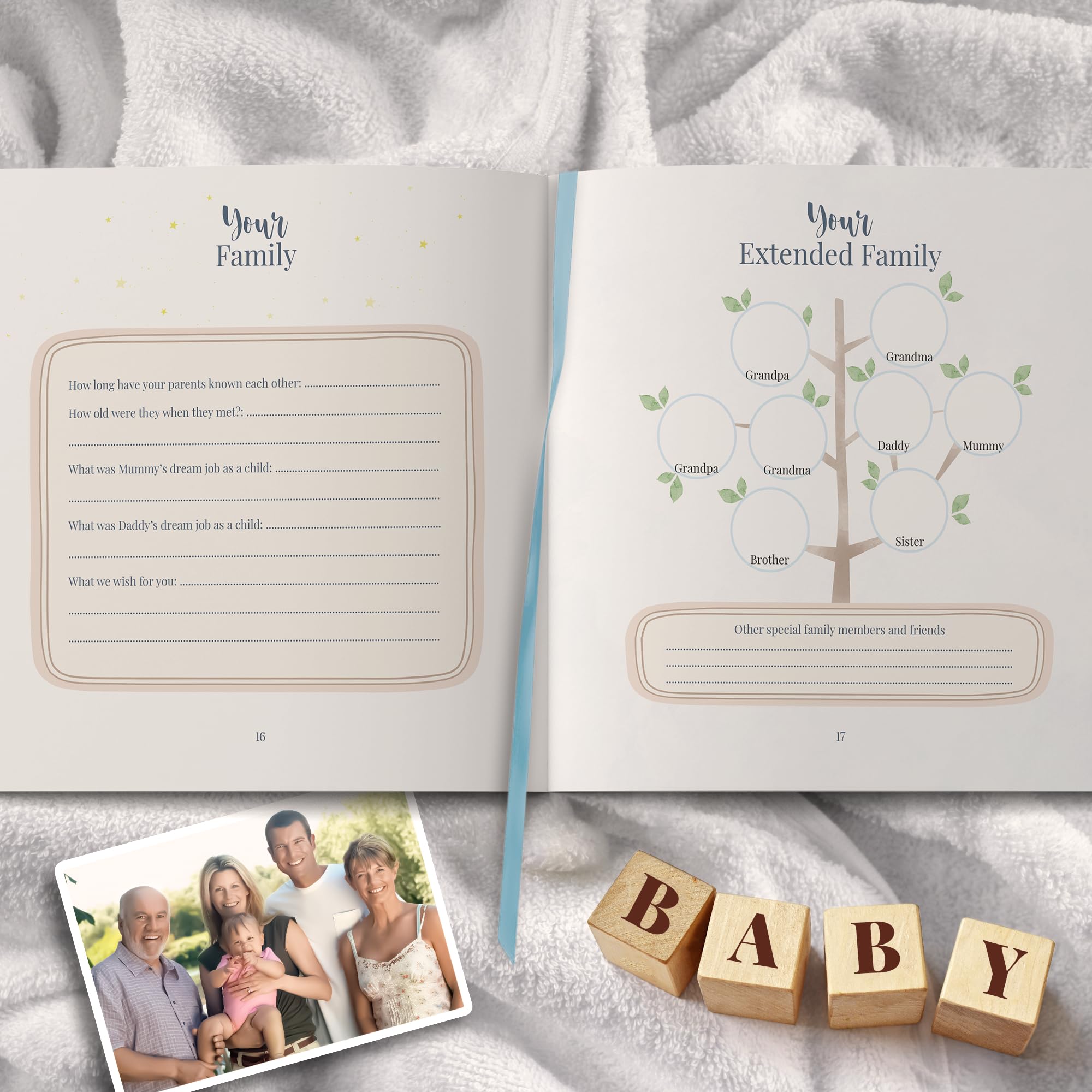 Tiny Trees size-9x9 layout fits neatly on shelves and coffee tables.