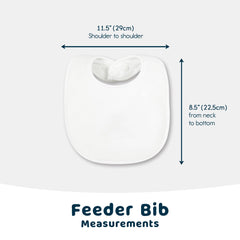 Tiny Twinkle bibs absorbent outer layer keeps drool away from skin during teething.