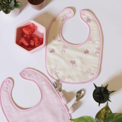 Tiny Twinkle Kaffle fabric provides soft, baby-safe material against delicate skin