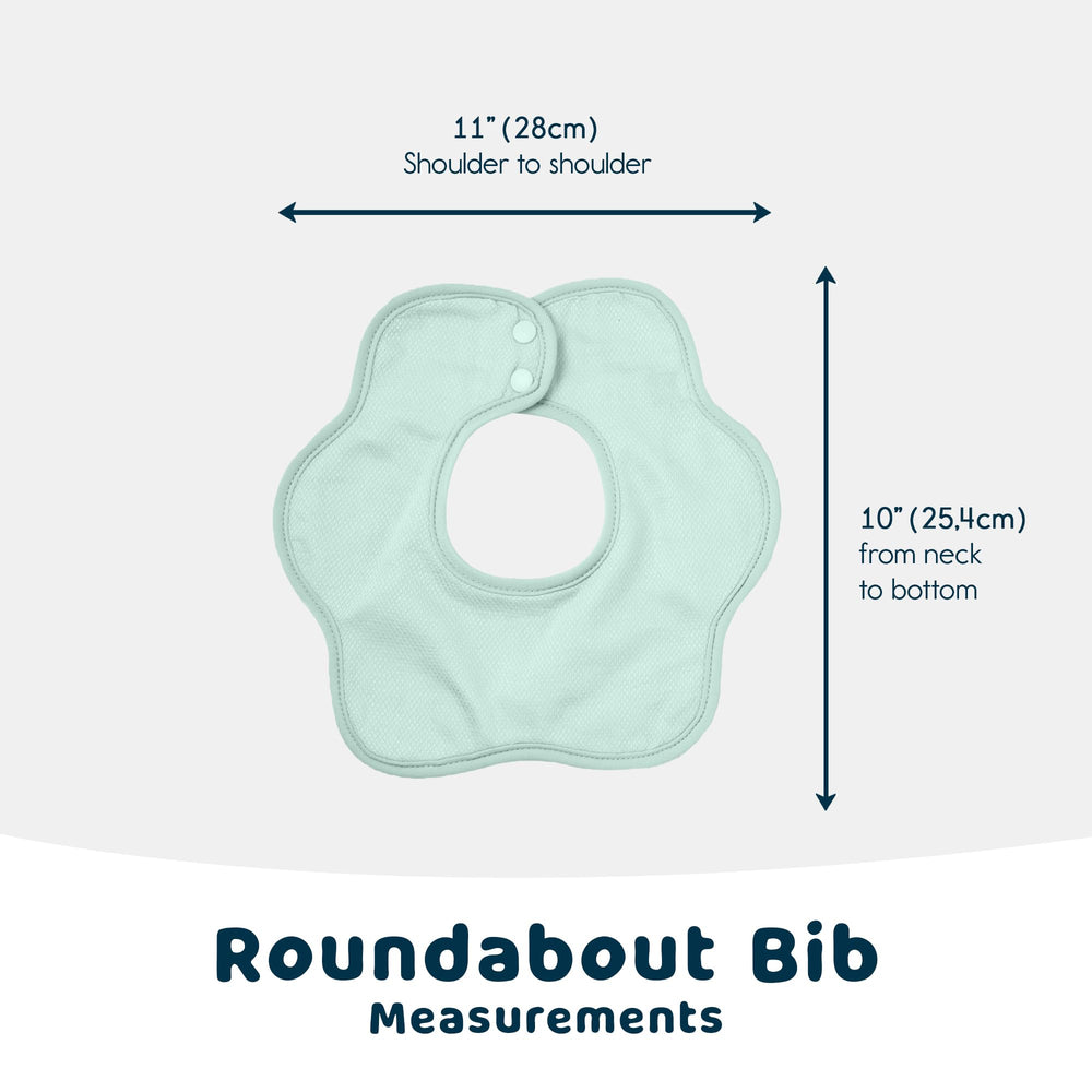 Tiny Twinkle bibs with absorbent outer layer catch dribbles and spills effectively.