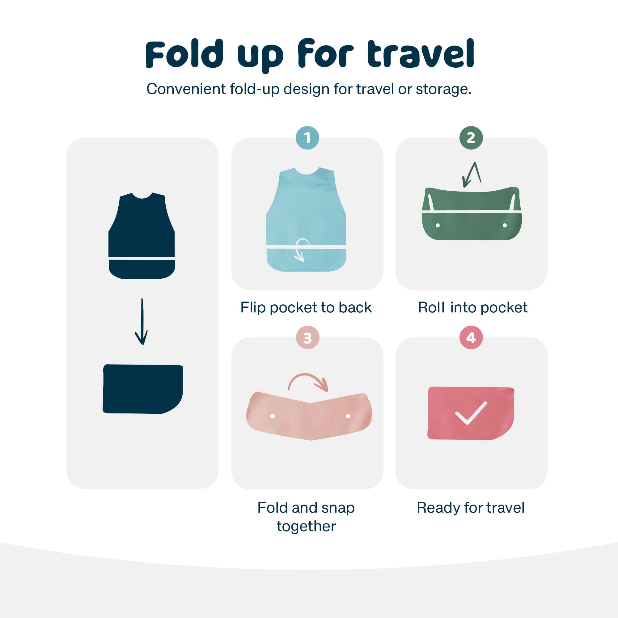 Tiny Twinkle Mess Proof Bib lightweight design supports easy, unrestricted exploration.