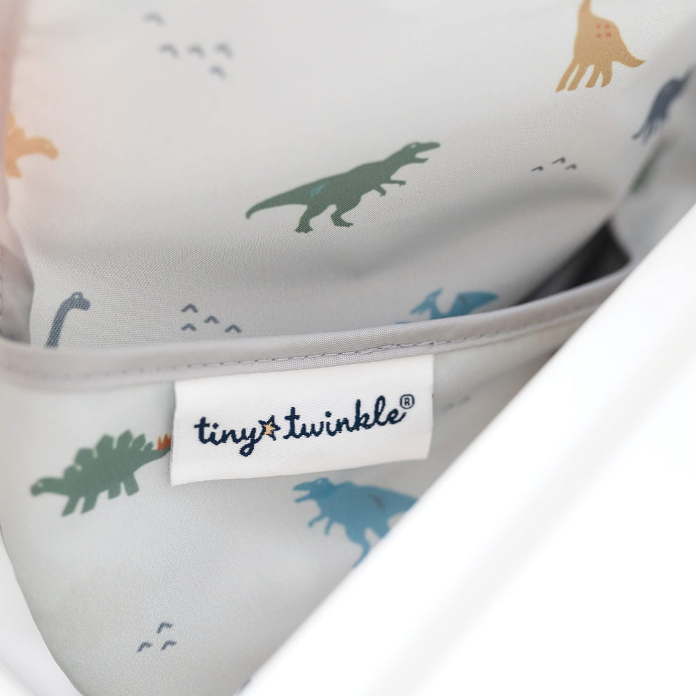 Tiny Twinkle closeup fabric shows fast-drying, non-toxic material for gentle skin contact.