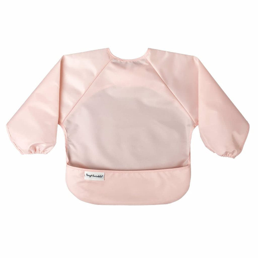Tiny Twinkle elastic-cuffs bib provides soft fit for active little diners.