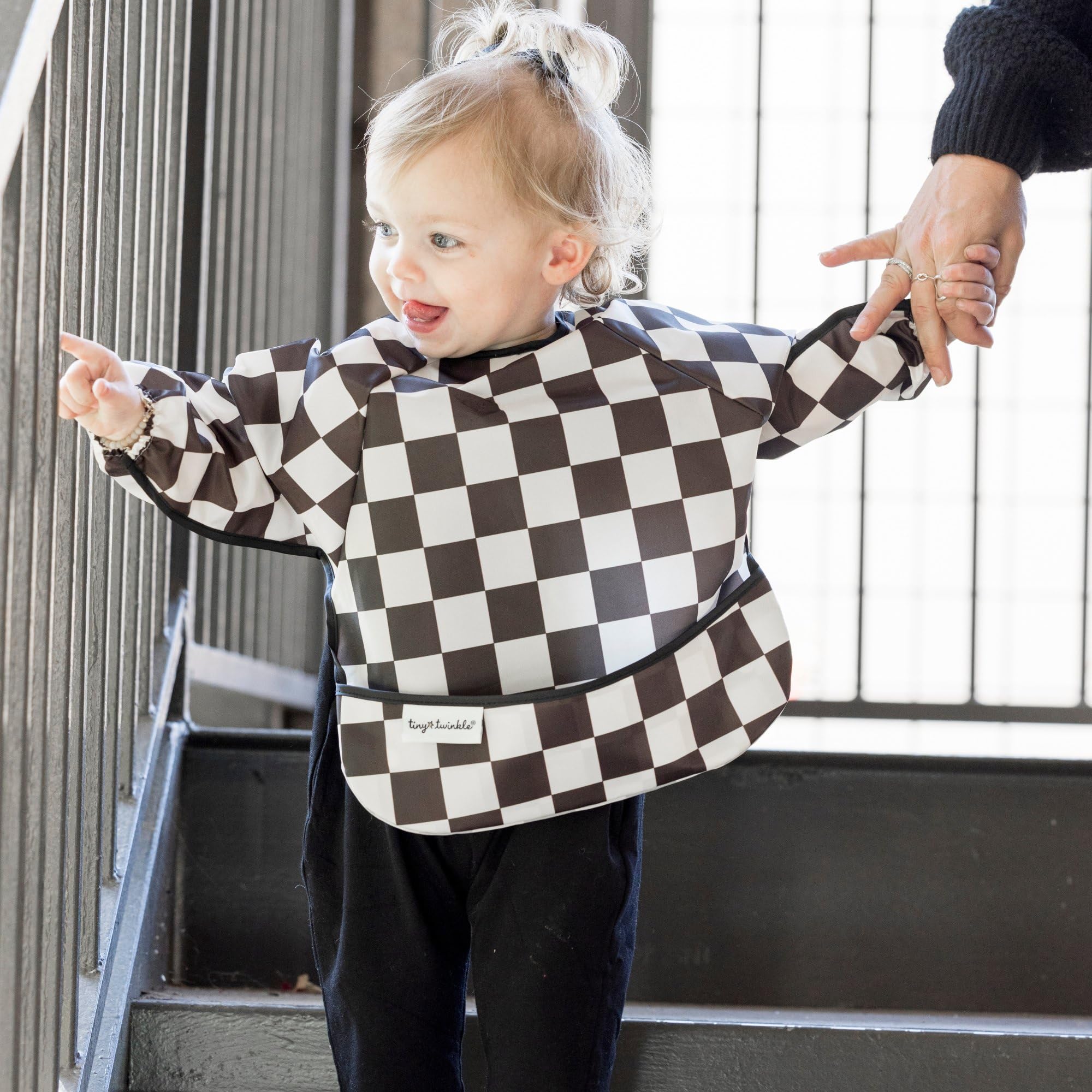 Tiny Twinkle elastic cuffs close-up highlight flexible fit that moves with your child