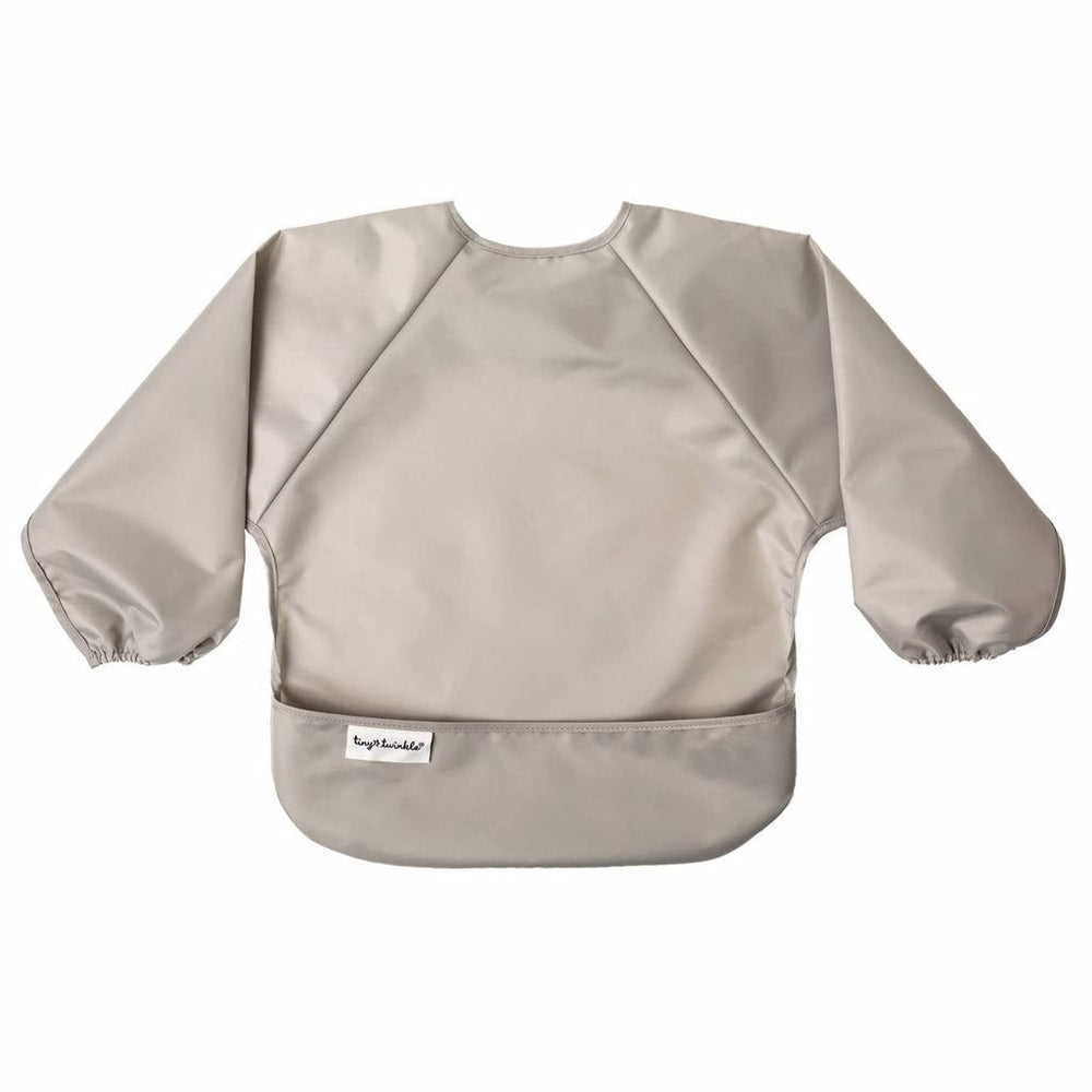 Tiny Twinkle long sleeve bib full-body-coverage keeps outfits clean during meals.